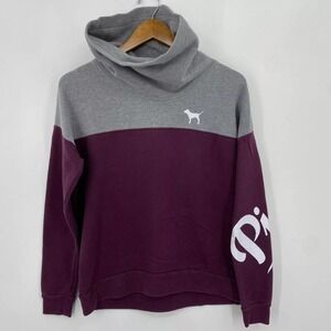 PINK Victoria's Secret Sweatshirt Women's Size XS Red Maroon Pullover‎ High Neck